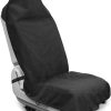 51hxCy-gq2L._AC_ Waterproof Sweating Car Seat Cover – Universal Non-Slip Towel Seat Protector for Gym, Beach & Hiking, Machine Washable (Black)