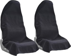 61EHR7iiaOL._AC_SL1500_ Universal Car Seat Covers, 2-Pack Black – Washable, Non-Slip, Waterproof & Sweatproof