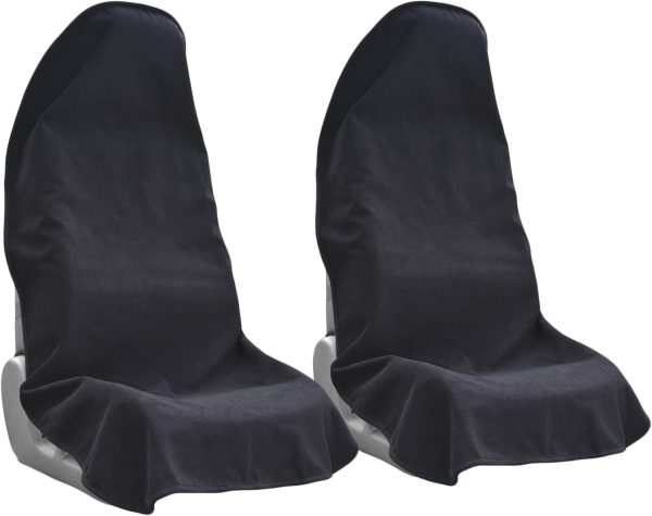 61EHR7iiaOL._AC_SL1500_ Universal Car Seat Covers, 2-Pack Black – Washable, Non-Slip, Waterproof & Sweatproof