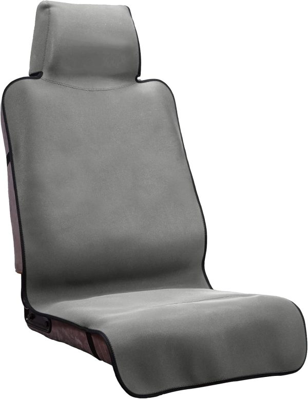 61F1neqm4ZL._AC_SL1500_ Waterproof Seat Cover, Upgraded Sweat Carseat Protector, Perfect for Universal Anti-Slip Car Truck SUV Seat, Ideal for Surfing Yoga Gym Workout, Grey