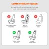 61MJ2BIdeIL._AC_SL1500_ 2-Seat Waterproof Breathable Nappa Leather Car Seat Cover Set (Front), Airbag Compatible, Car Seat Protector - Black Coffee