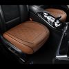 Luxury Leather Front seat Cover, Non Slip All Inclusive with Storage Bag, Suitable for 95% Sedan, SUV, Truck, 1 Piece Coffee
