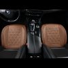 Luxury Leather Front seat Cover, Non Slip All Inclusive with Storage Bag, Suitable for 95% Sedan, SUV, Truck, 1 Piece Coffee