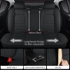 71amFpxQwoL._AC_SL1500_ Universal Leather Car Seat Cover Full Set (5Pcs) – Waterproof, Breathable, Black
