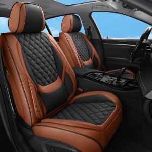 71fxDFOBbAL._AC_SL1500_ Brown Faux Leather Car Seat Cover Full Set β Universal Waterproof Non-Slip