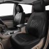 71ifa7ZADjL._AC_SL1200_ Universal Deluxe Pu Luxury Vinyl Faux Leather Car Seat Covers Full Set, Airbag Compatible, Breathable, Fit for Cars, Trucks, SUV (All Black)