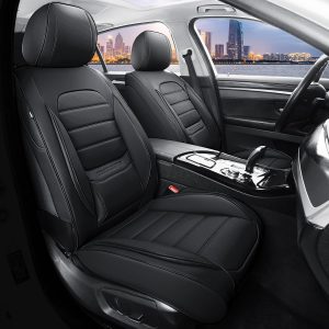 71k7YLlO9RL._AC_SL1500_ Universal Leather Car Seat Cover Full Set (5Pcs) – Waterproof, Breathable, Black