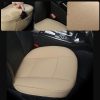 PU Leather Car Seat Cover for Sedan/SUV, Single Seat Without Backrest, 1PC (3D-Beige)