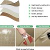 PU Leather Car Seat Cover for Sedan/SUV, Single Seat Without Backrest, 1PC (3D-Beige)
