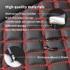 81TqHfwvMjL._AC_SL1500_ 2-Pack Waterproof Leather Car Seat Covers, Non-Slip, Airbag Compatible, Universal Fit for Cars, SUVs, Vans, Trucks (Black-Red)