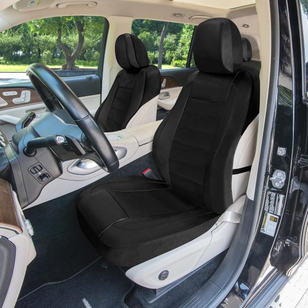 Universal Fit Premier Leatherette Seat Covers - Full Set - Black