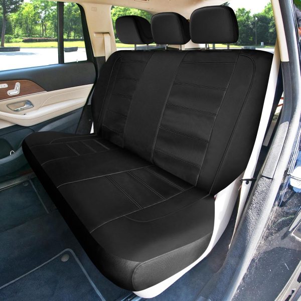 Universal Fit Premier Leatherette Seat Covers - Full Set - Black