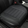 2 Pack Black Leather Front Seat Covers, Full Wrap, Waterproof – Fits Most Cars, Trucks, SUVs